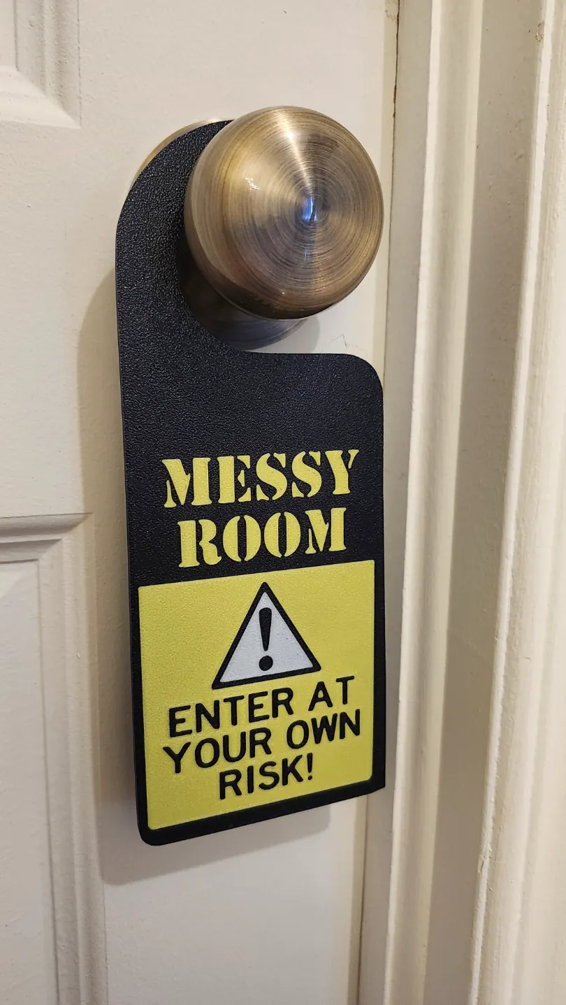 Messy Room Warning Sign